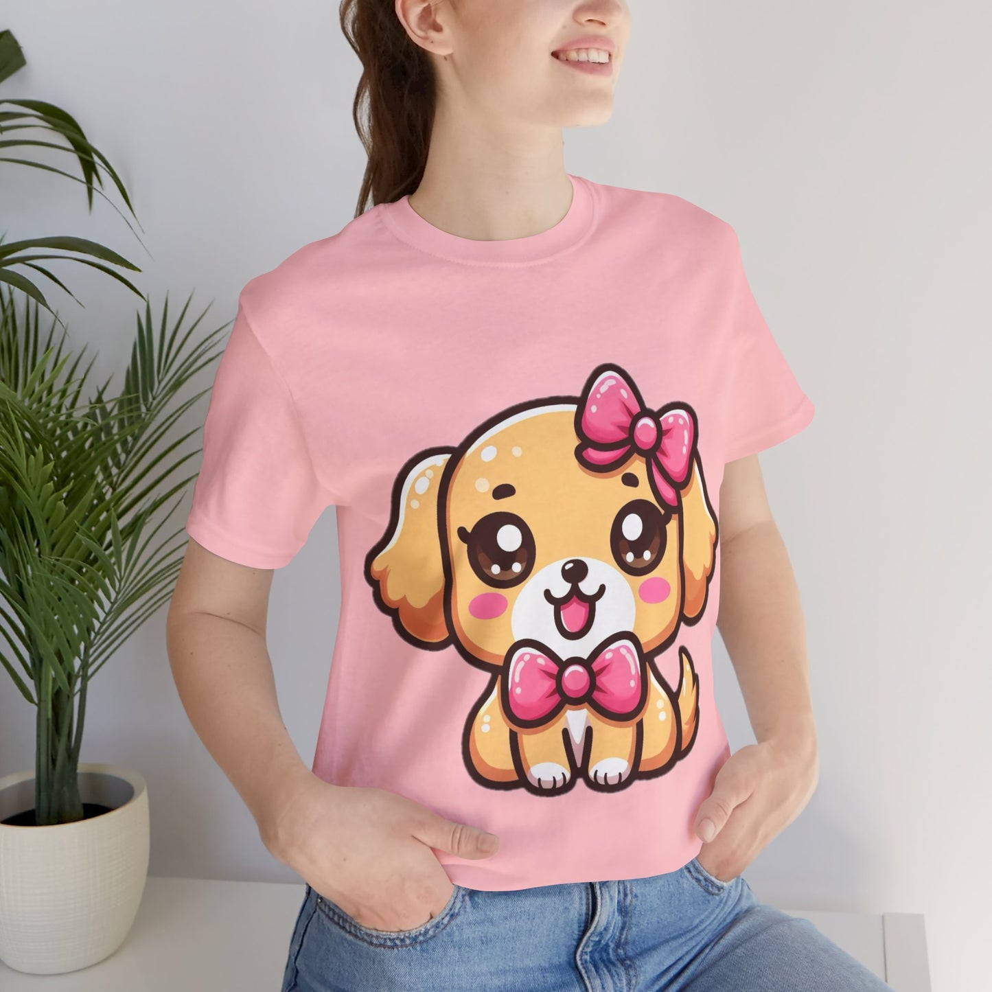 Adorable Kawaii Golden Labrador T-Shirt: Express Your Love for Cute Pups!