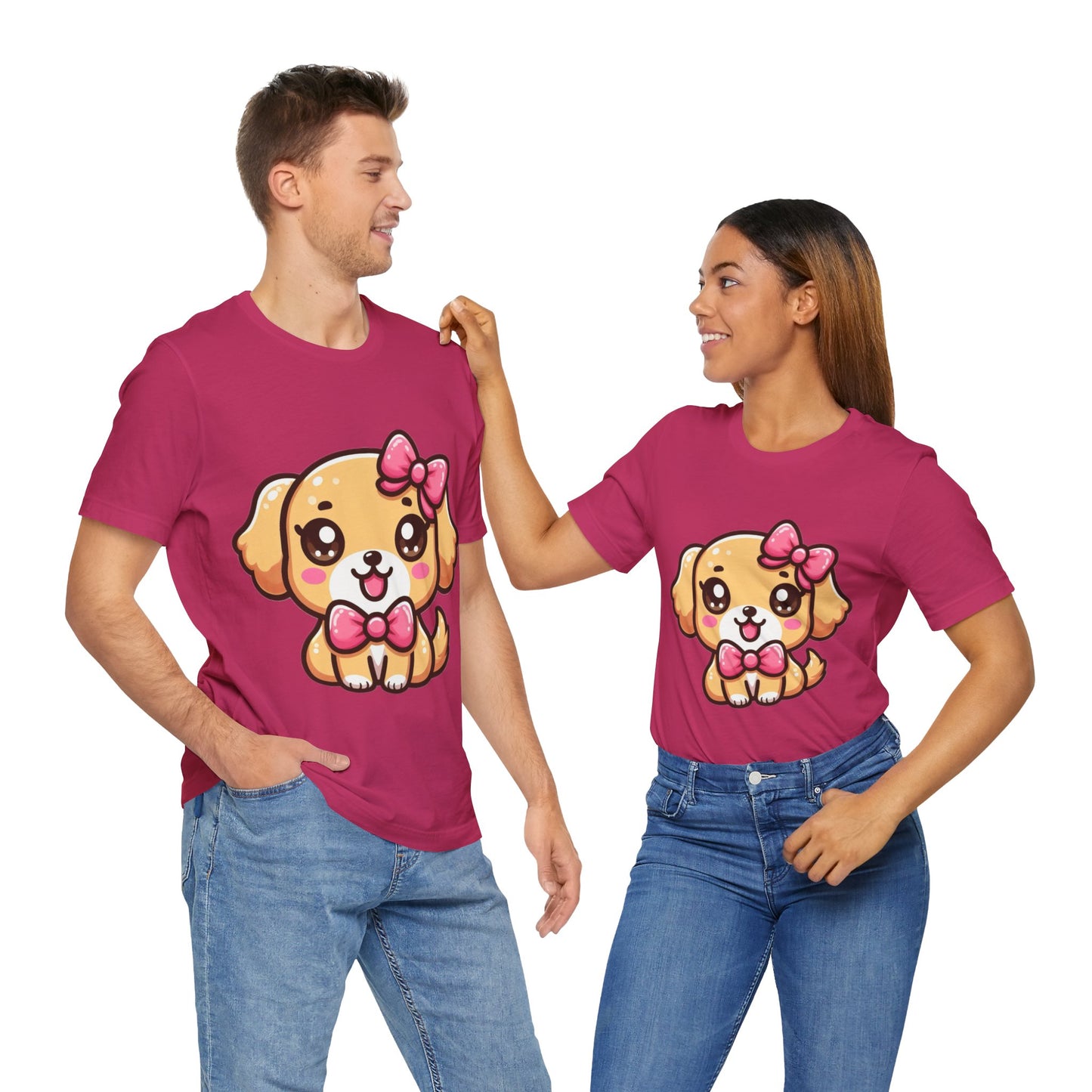 Adorable Kawaii Golden Labrador T-Shirt: Express Your Love for Cute Pups!