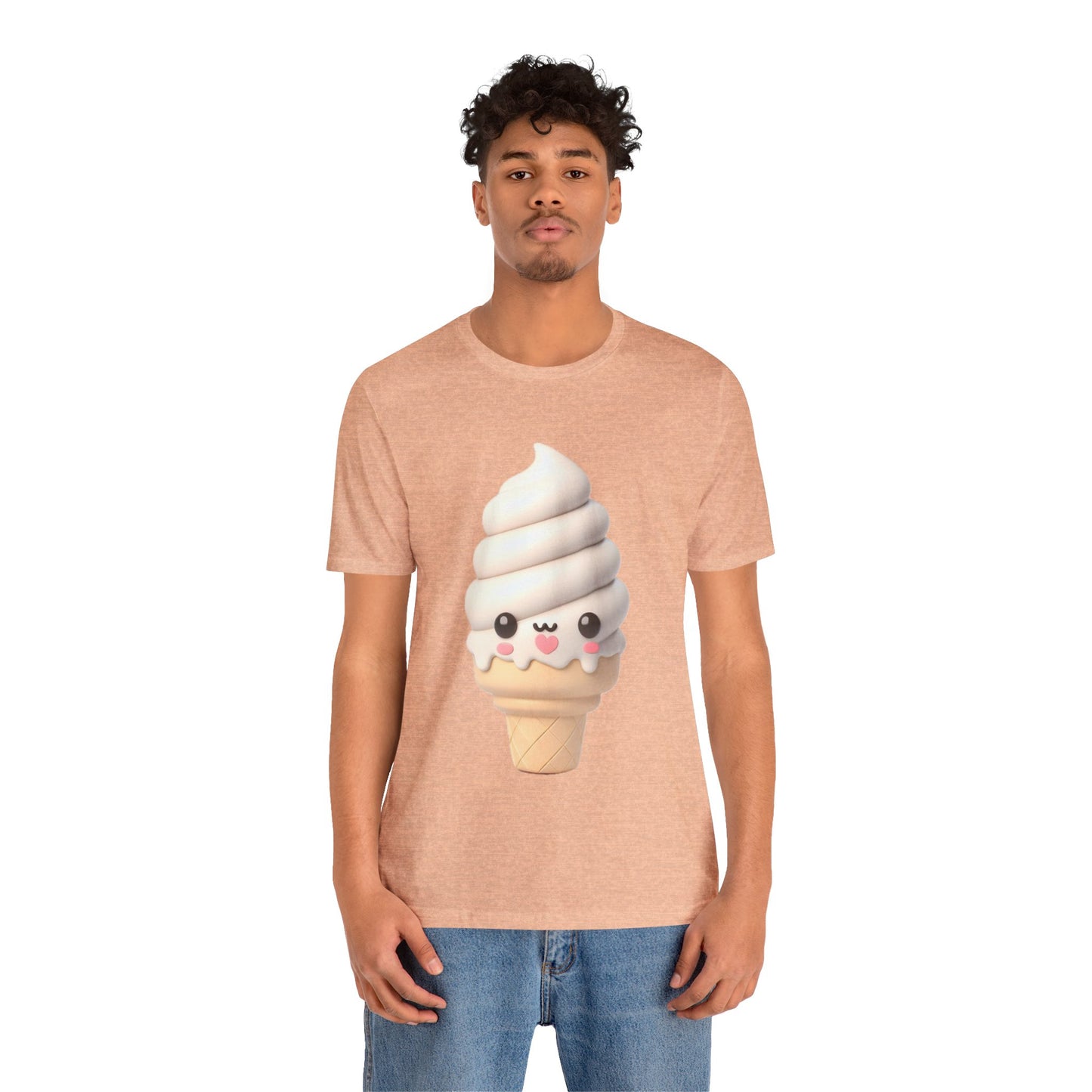 Kawaii Vanilla Ice Cream T-Shirt: Adorable Sweet Treat Design