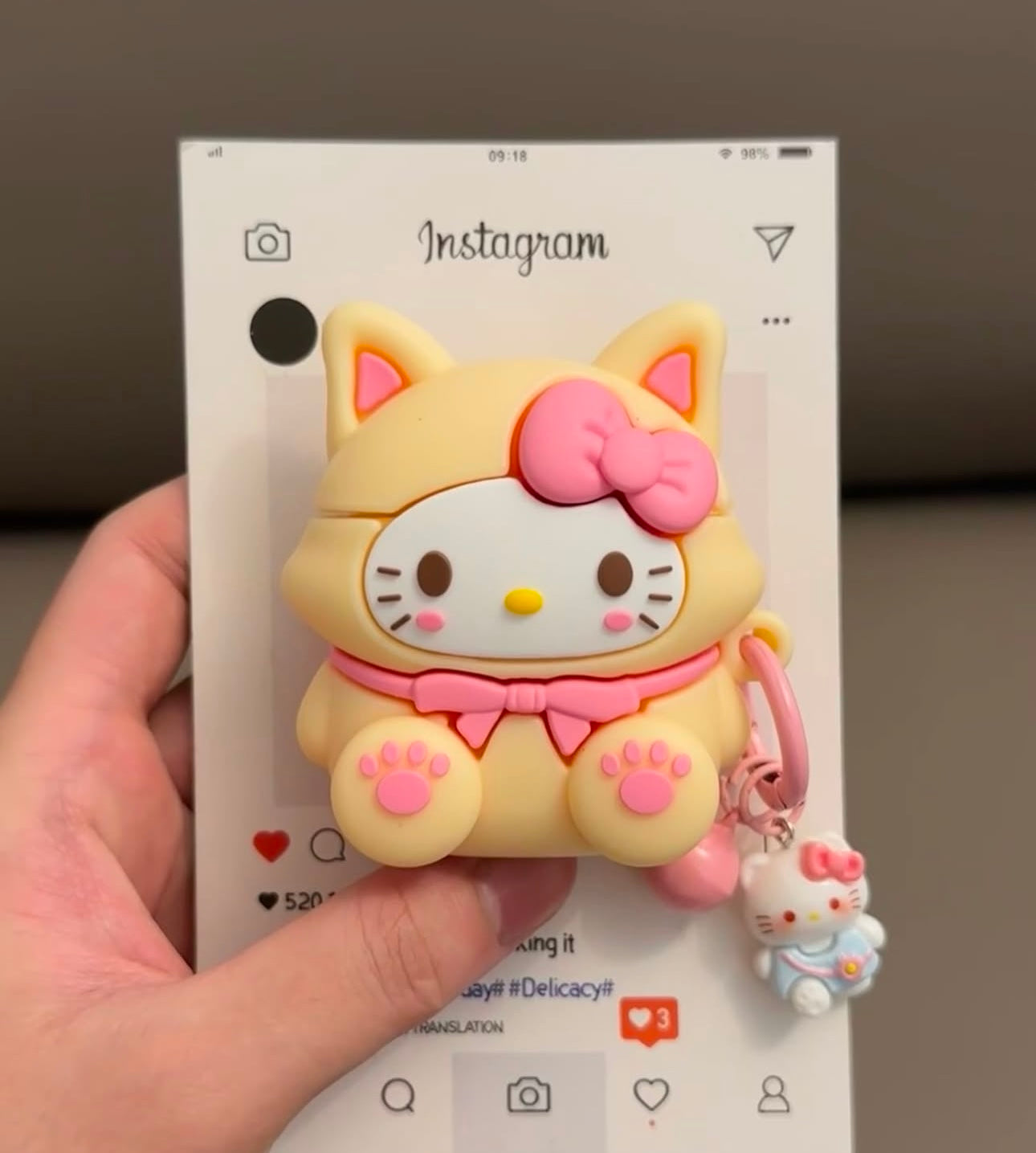 Hello Kitty Kawaii Cat Bear AirPods Case