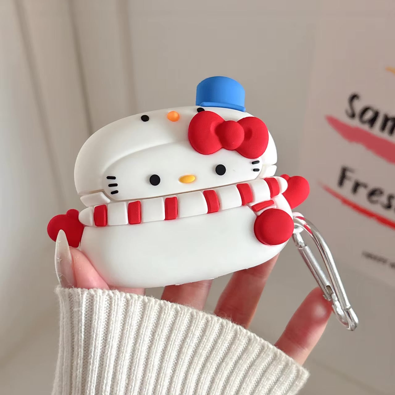 Hello Kitty Snowman AirPods Case