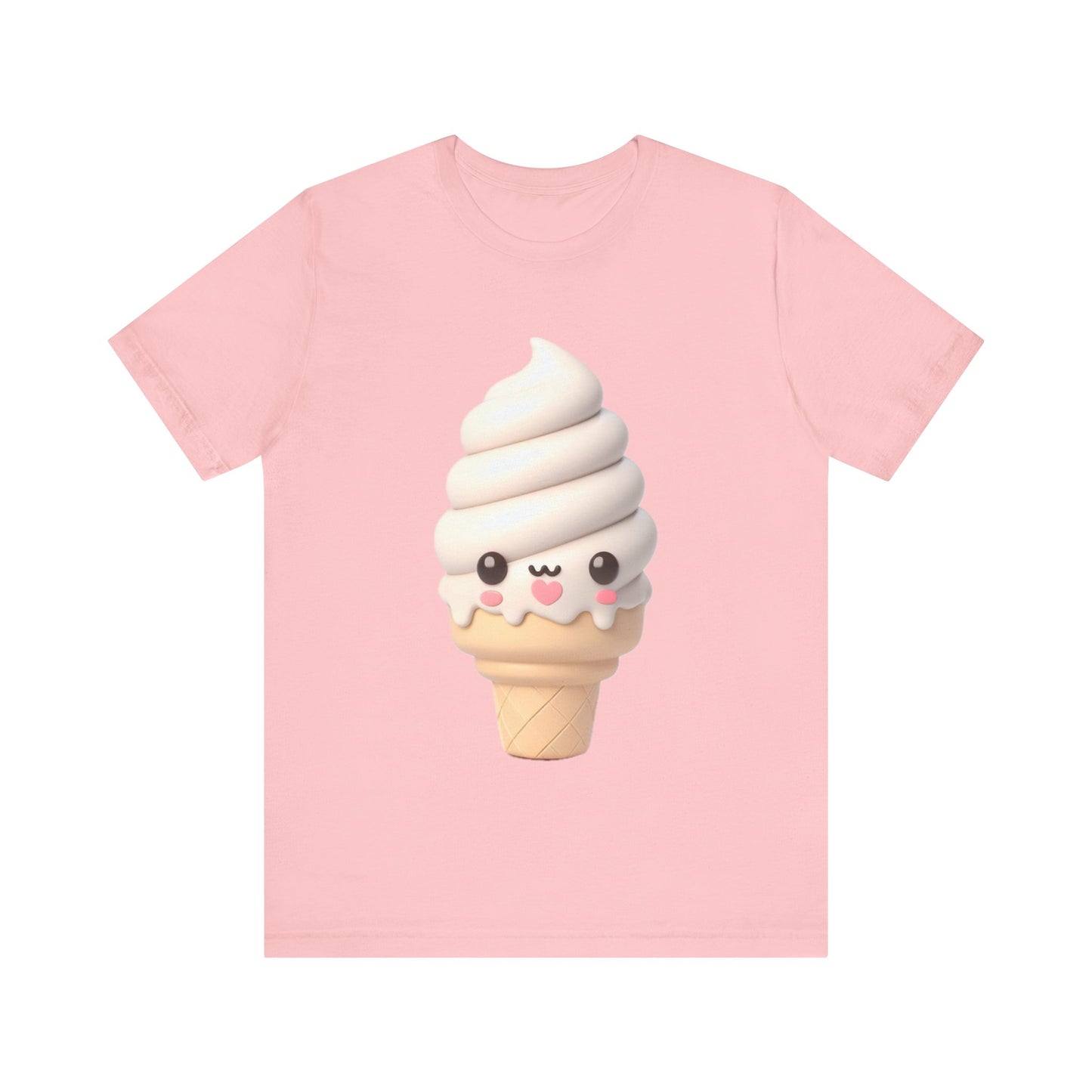 Kawaii Vanilla Ice Cream T-Shirt: Adorable Sweet Treat Design
