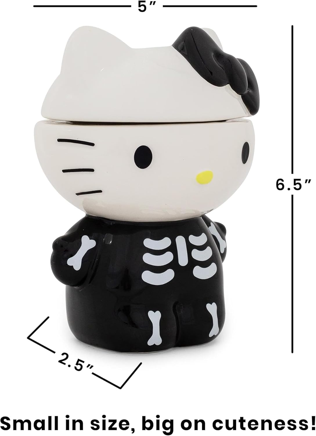 Hello Kitty Skeleton Spooky Snack Jar