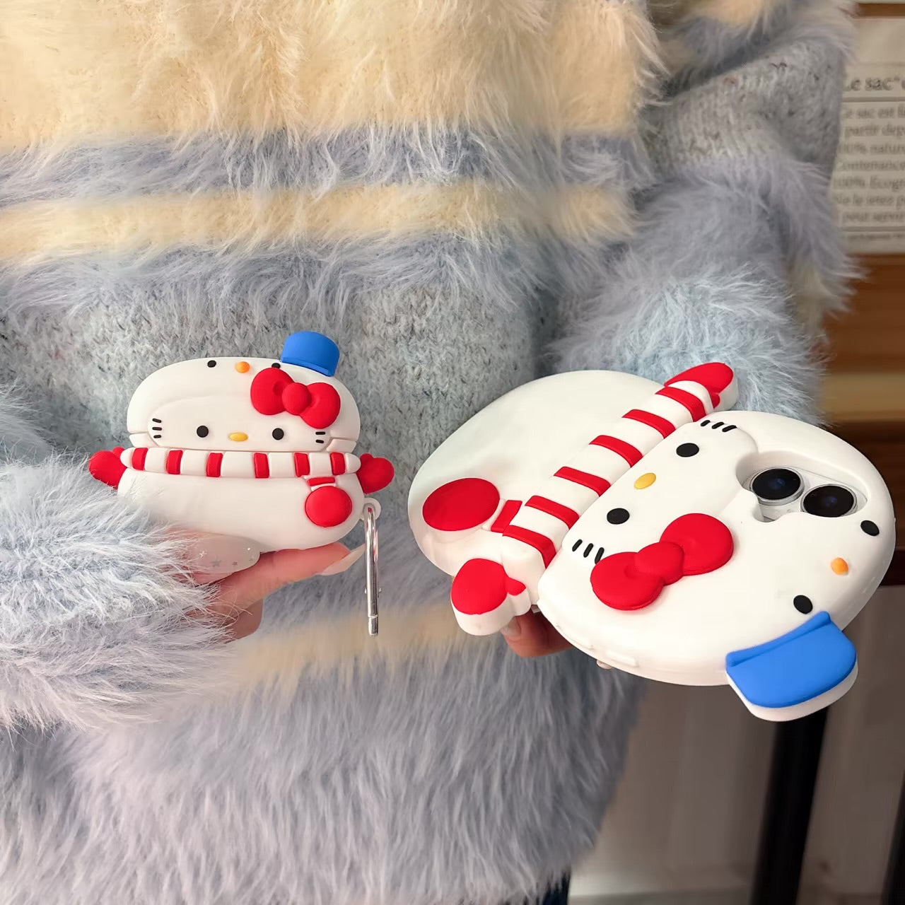 Hello Kitty Snowman AirPods Case