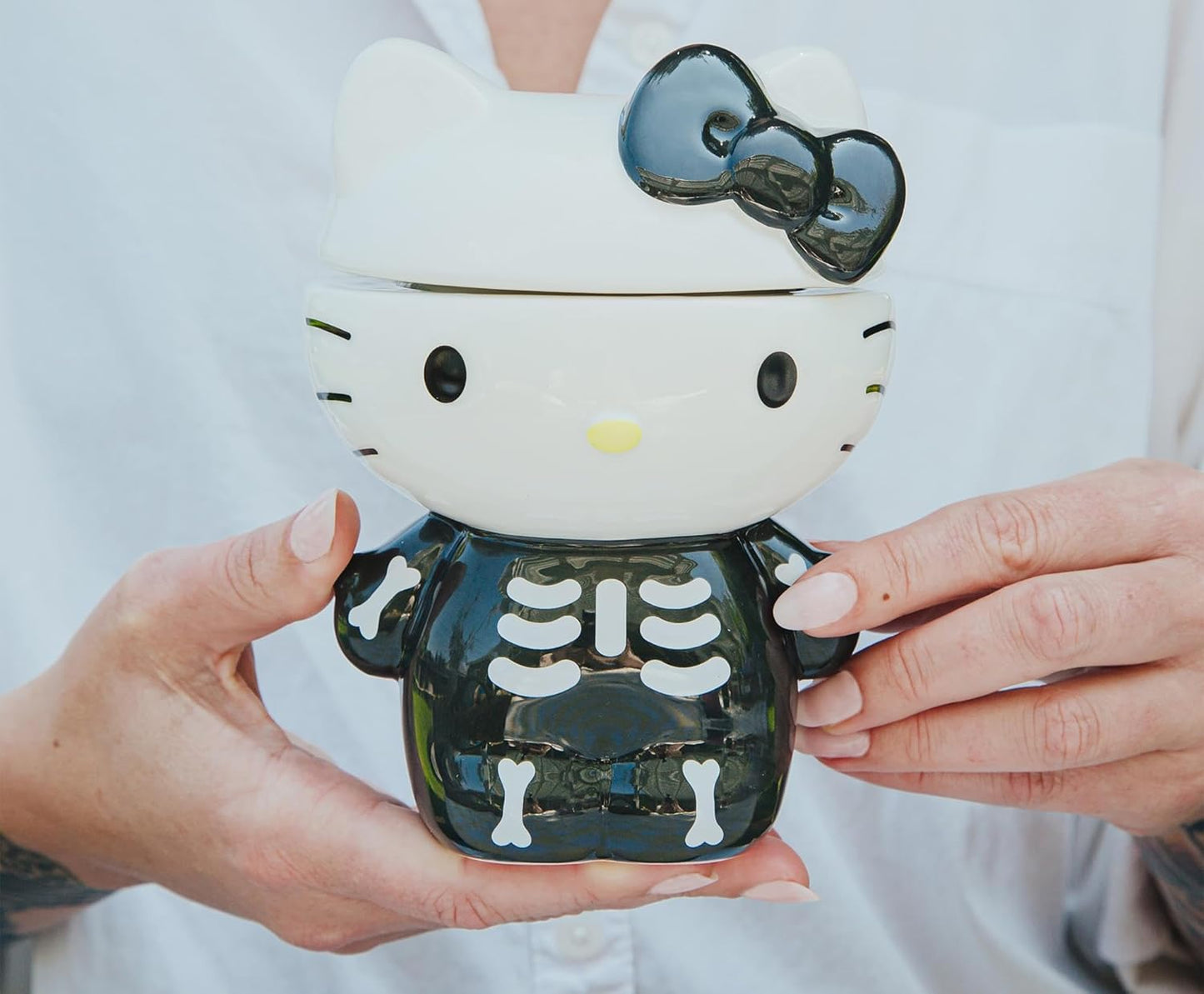 Hello Kitty Skeleton Spooky Snack Jar