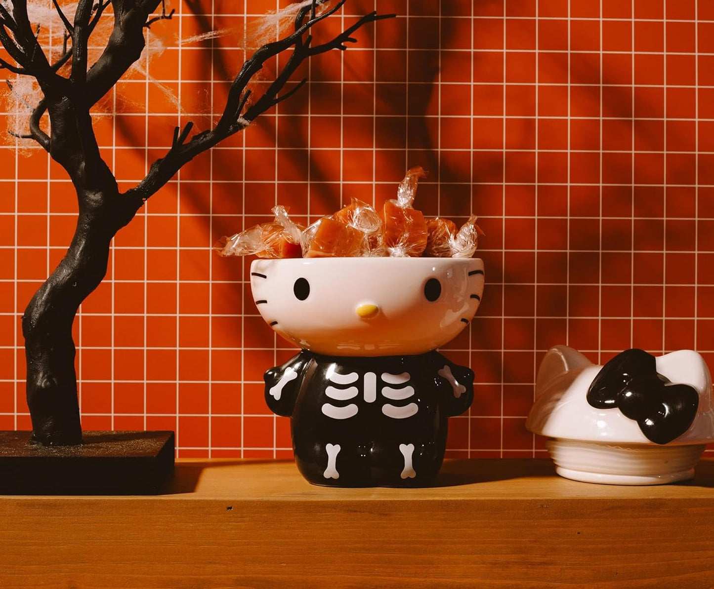 Hello Kitty Skeleton Spooky Snack Jar