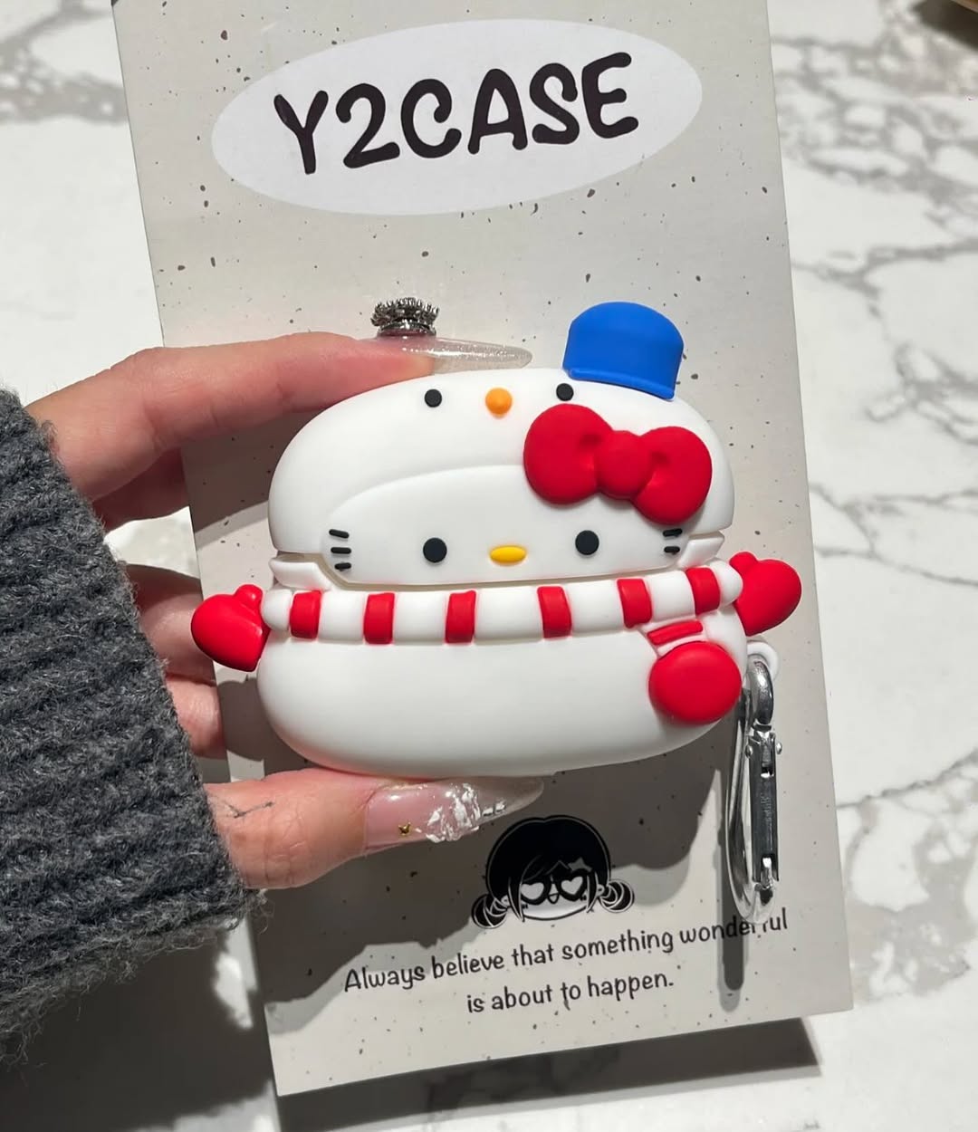 Hello Kitty Snowman AirPods Case