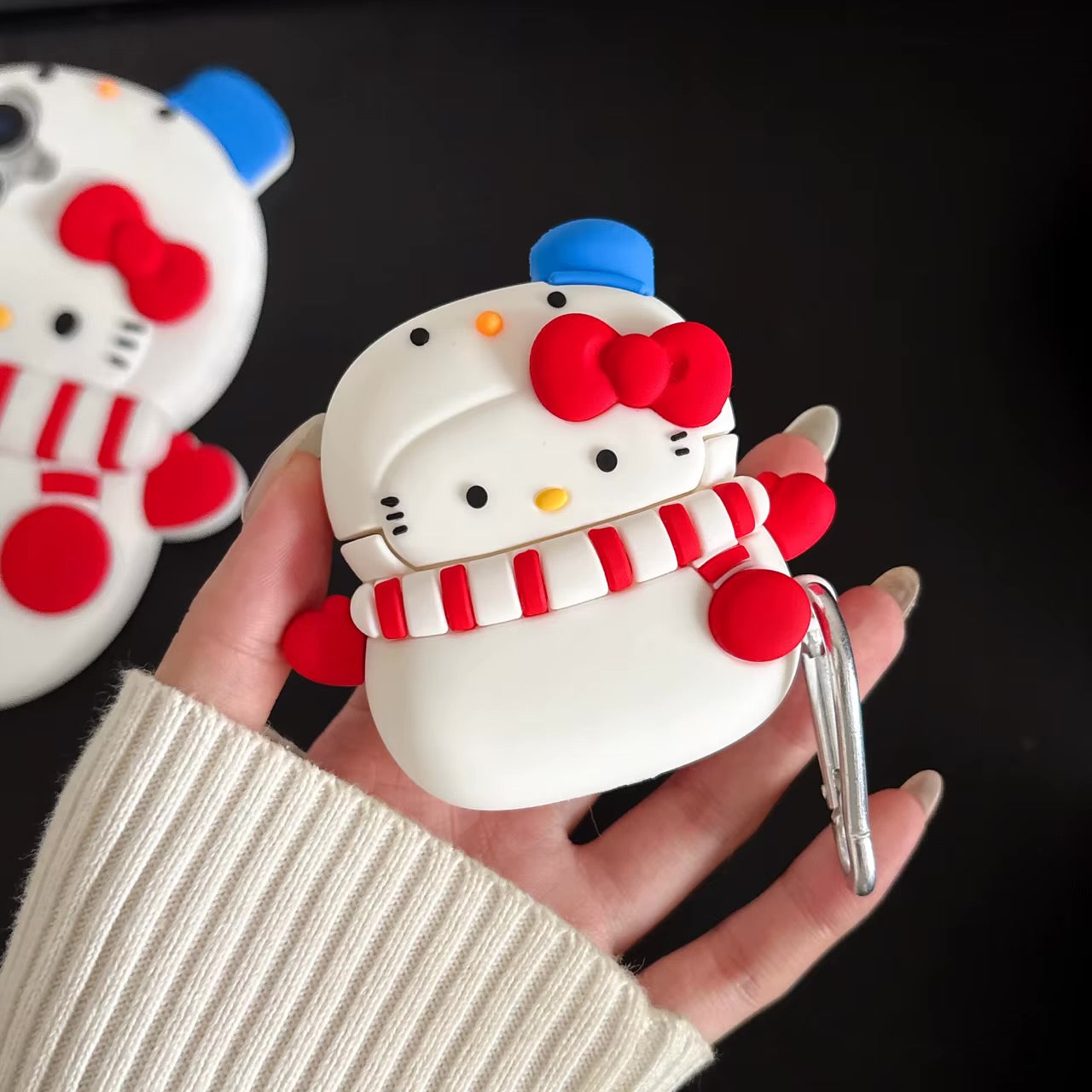 Hello Kitty Snowman AirPods Case