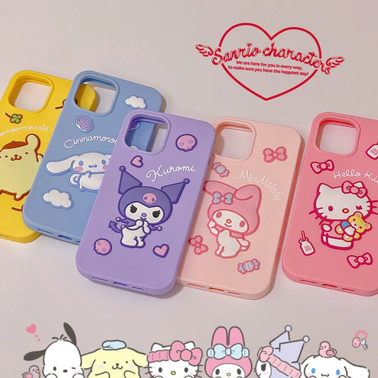 Sanrio Hello Kitty x Kuromi x My Melody x Cinnamoroll x Pompompurin Phone Cases