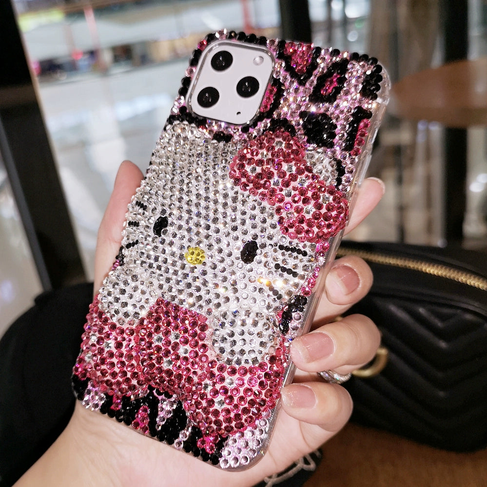 Hello Kitty Leopard Rhintestone Phone Case