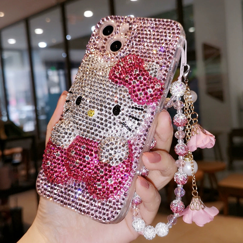 Hello Kitty Rhinestone Bow Phone Case