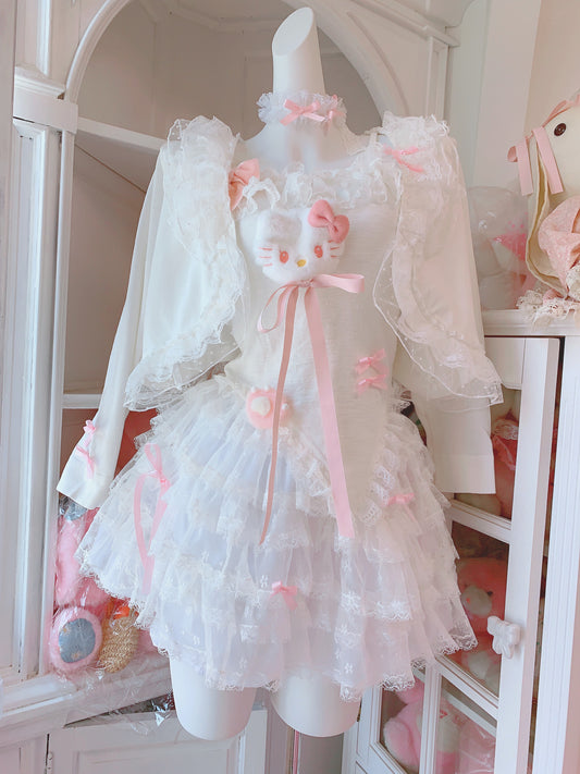 Hello Kitty Kawaii Outfit Jacket & Skirt