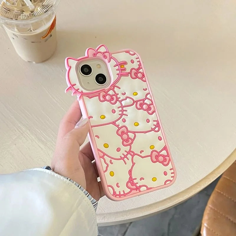 Hello Kitty Cute Bow Face Phone Case