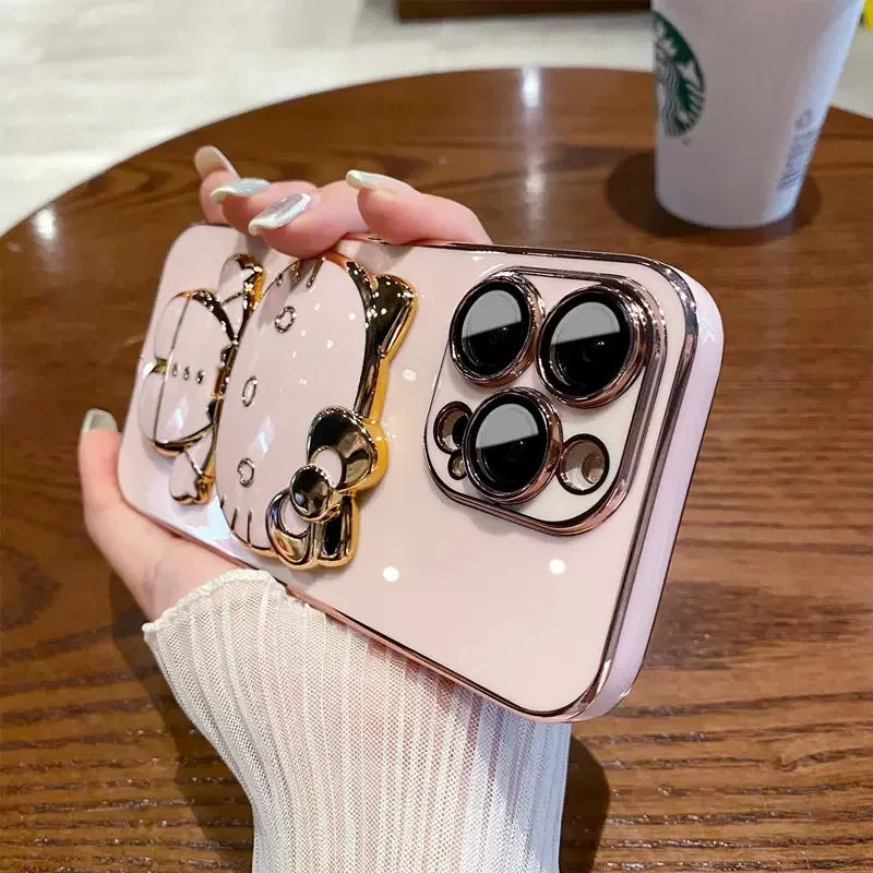 Hello Kitty Mirror Stand Shiny Phone Case