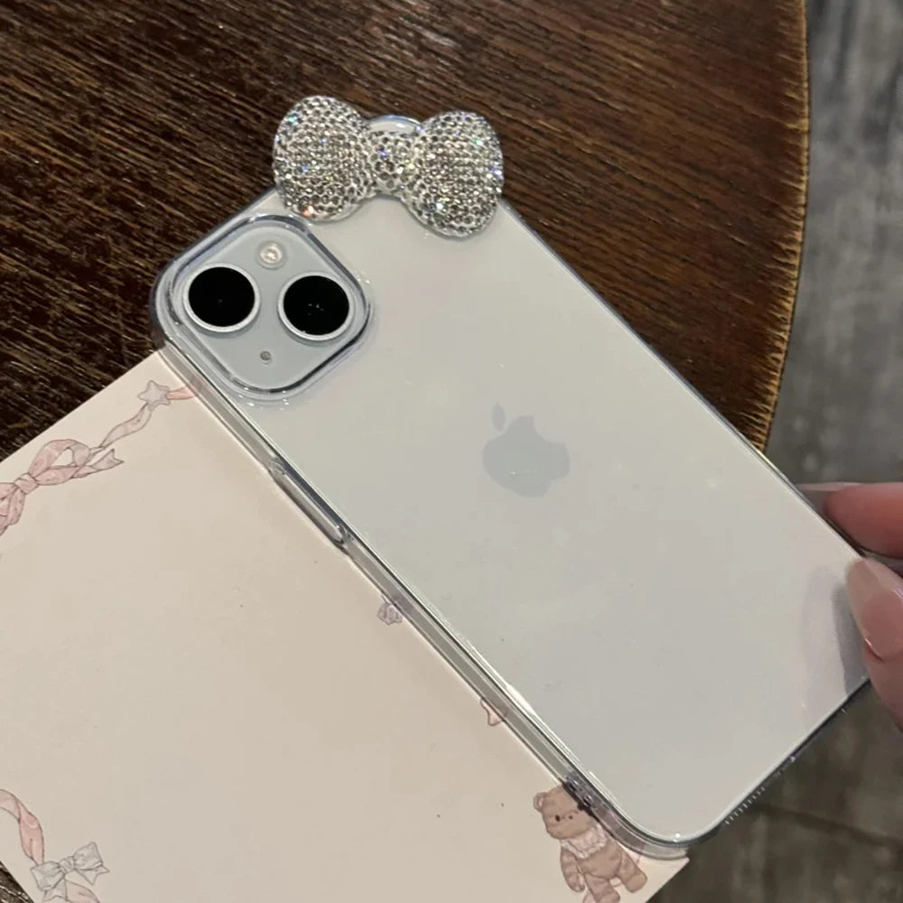 Luxury Kawaii Bling 3D Diamond Bow Phone Case