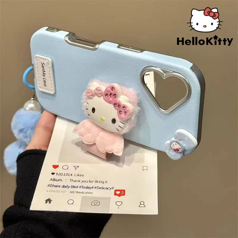 Hello Kitty Cartoon Ring Buckle Design Phone Case Y2K