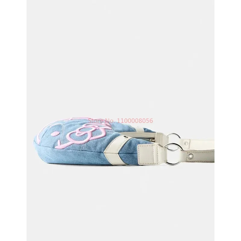 Hello Kitty Denim Y2K Fashion Bag