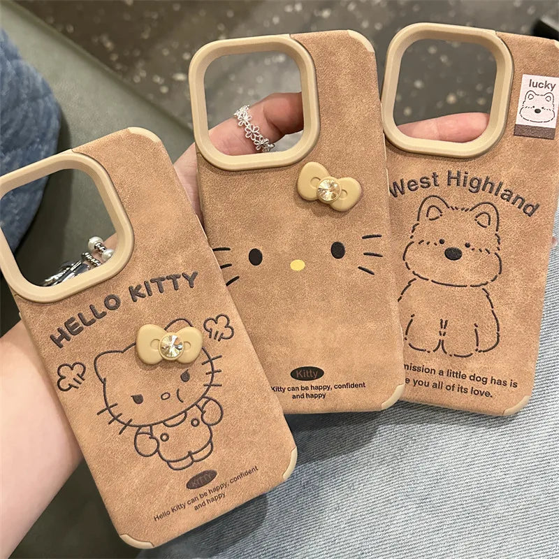 Hello Kitty Tan Brown Phone Case