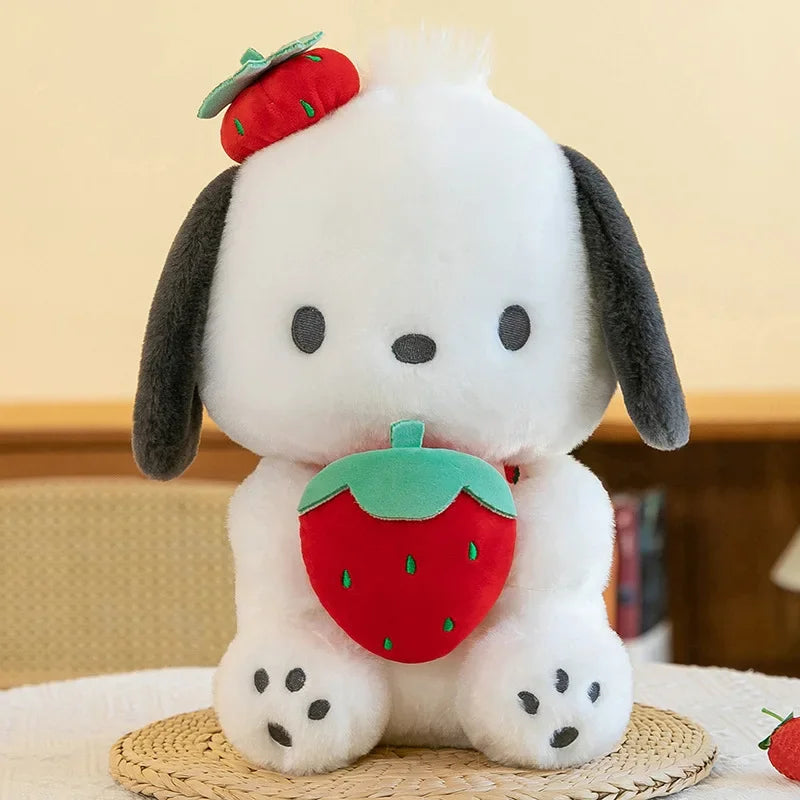 Cinnamoroll x Pochacco Strawberry Fruit Kawaii Plushie