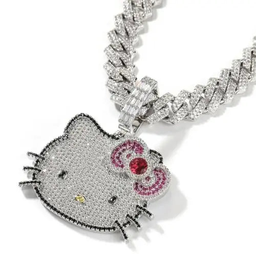 Hello Kitty Rhinestone Necklace