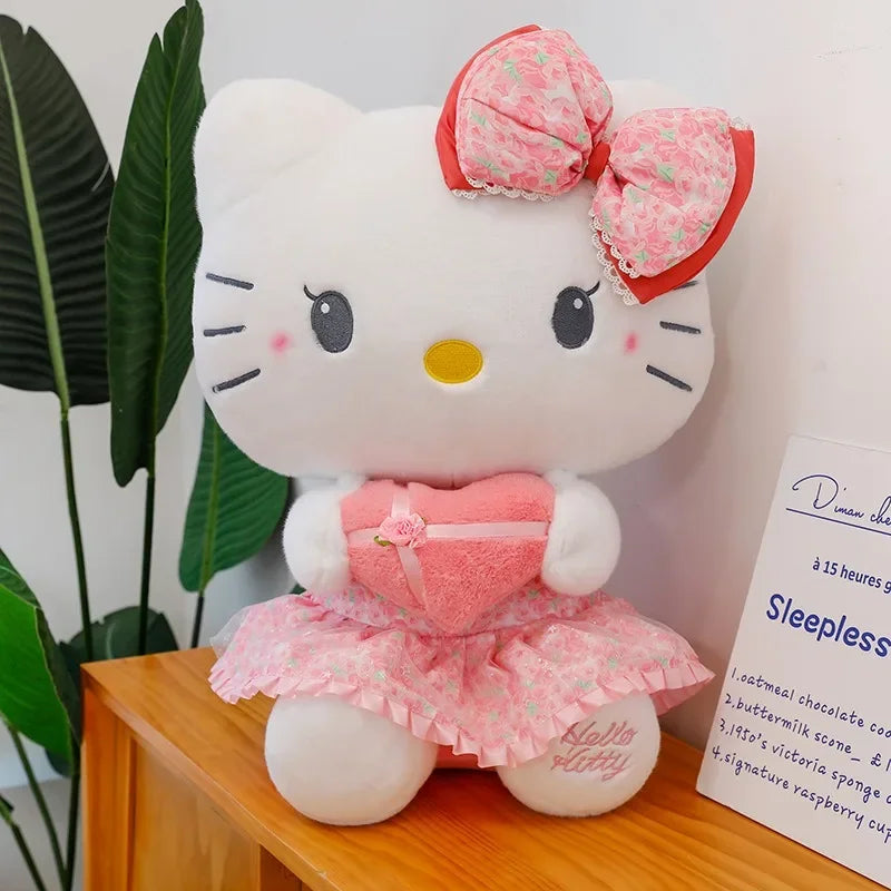 Sanrio Hello Kitty x Kuromi x My Melody Valentines Day Heart Plushie