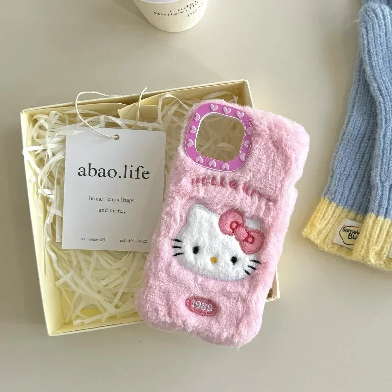 Hello Kitty Pink Plush Phone Case