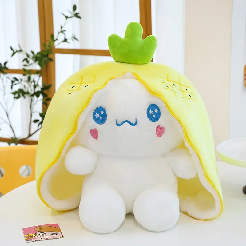 Cinnamoroll Strawberry Head Kawaii Fruit Plushie