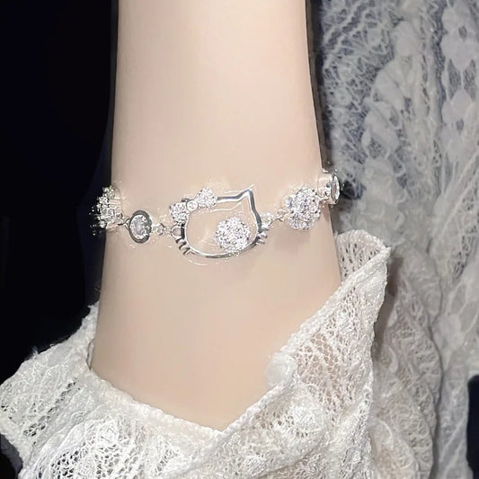 Hello Kitty Diamond Rhinestone Luxury Bracelet