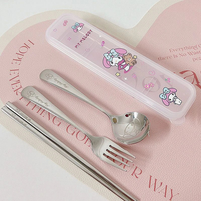 Sanrio Spoon & Fork Set