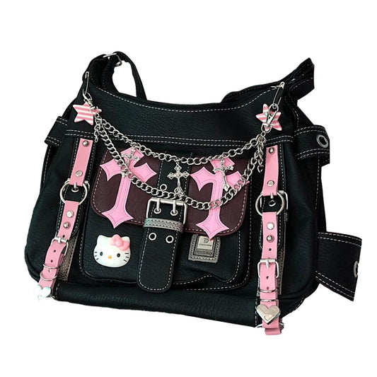 Hello Kitty Y2k Gothic Punk Vintage Crossbody Bag