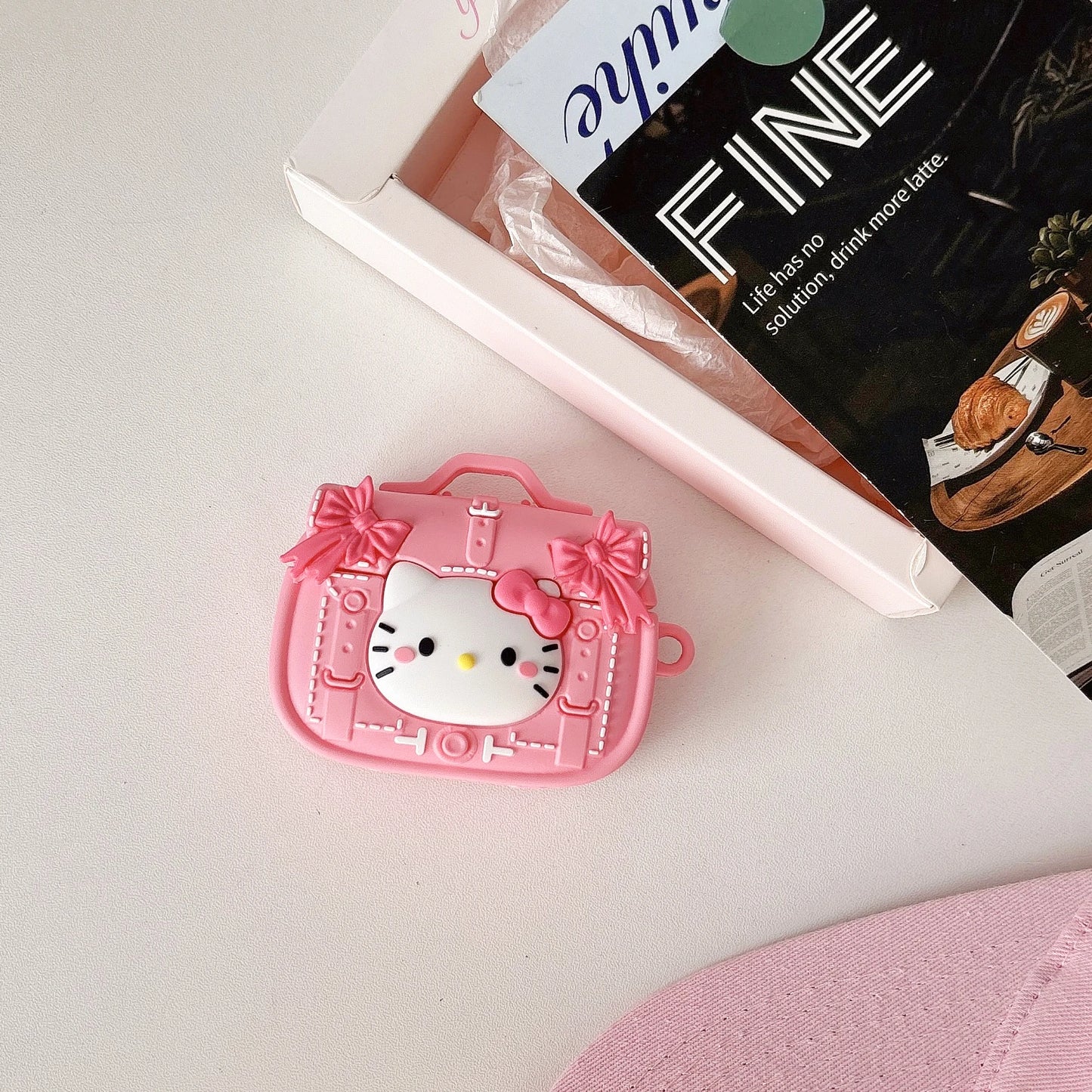 Hello Kitty Pink Bow Purse Airpods Case