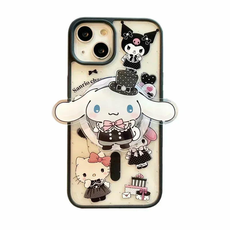 Hello Kitty x My Melody x Kuromi Y2K Magnetic Holder Phone case