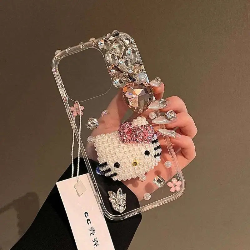 Hello Kitty & My Melody Diamond Bling Phone Case