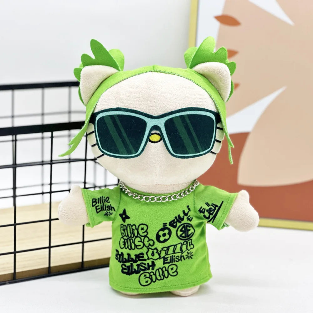 Hello Kitty Billie Eilish Green Sunglasses Plushie