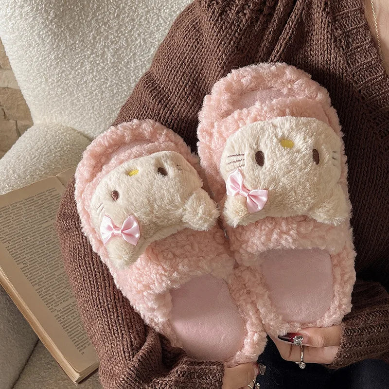 Hello Kitty Fluffy Slippers