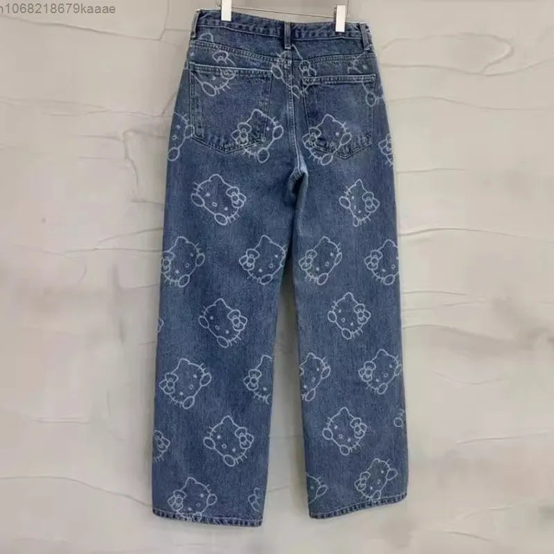 Hello Kitty High Waisted Denim Jeans