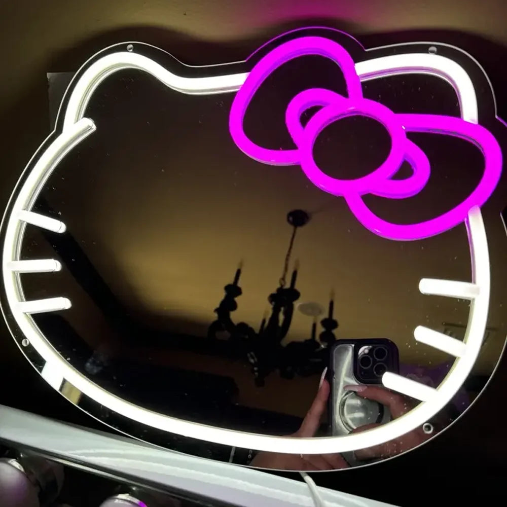 Hello Kitty LED Mirror Neon Light