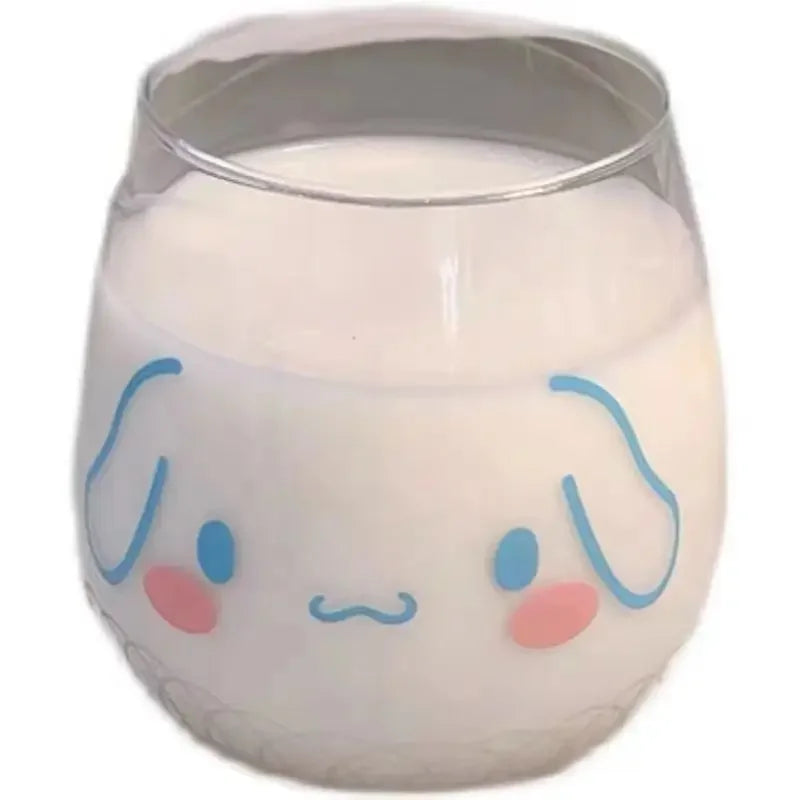 Sanrio Hello Kitty x Cinnamoroll x Pochacco x Pompompurin Glass Cup