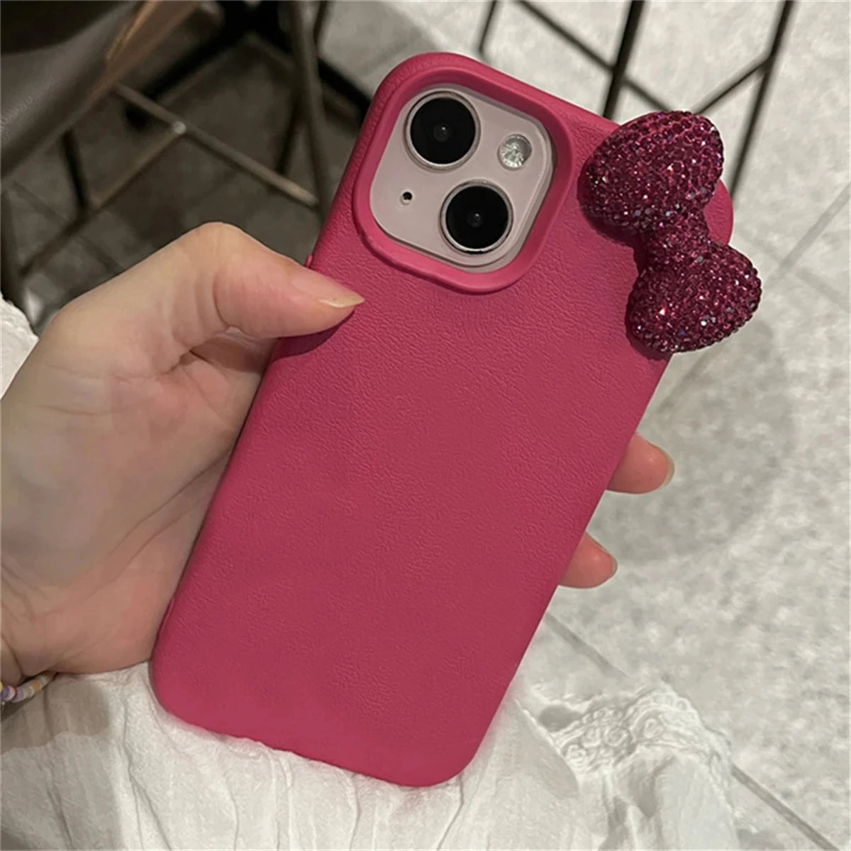 Pink Kawaii Bow Phone Case