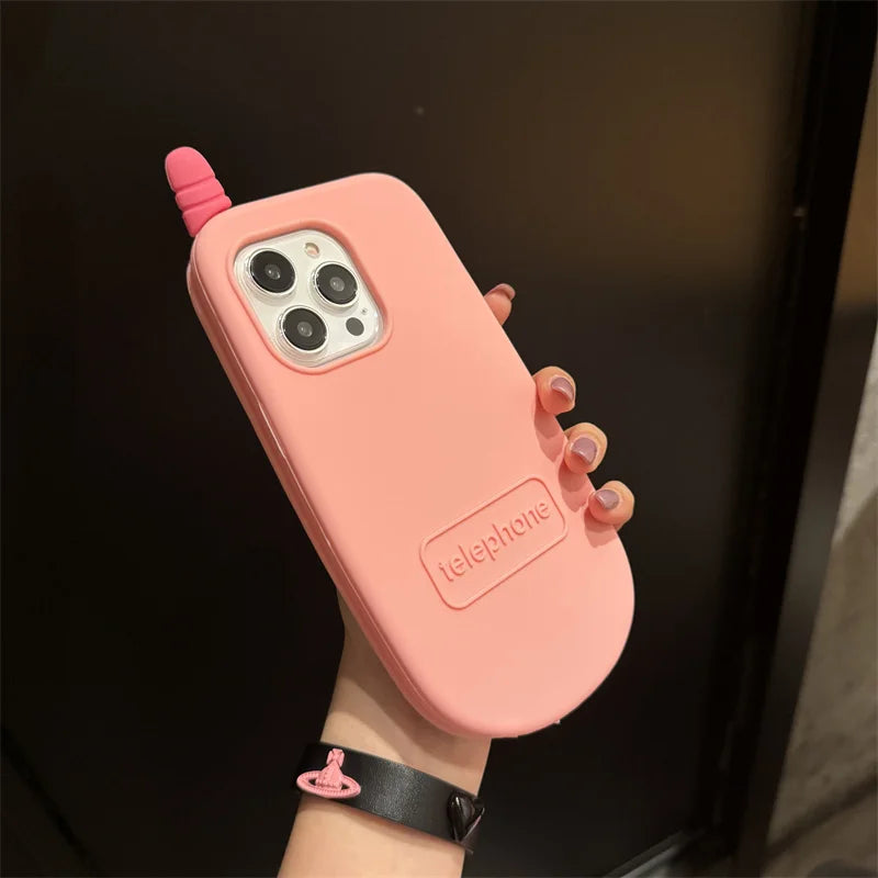 Hello Kitty Kawaii Flip Phone Silicone Phone Case