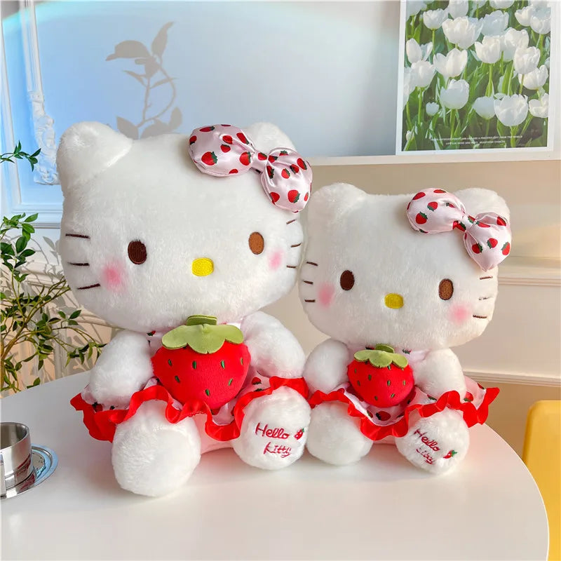 Strawberry Hello Kitty Plushie: 35/45/55/65cm