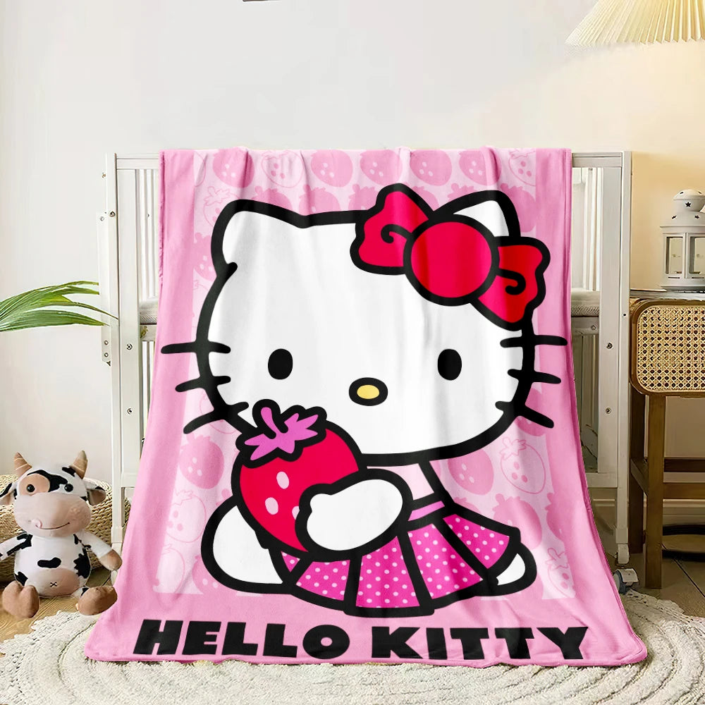 Sanrio Hello Kitty Cute Blanket Oversized Sofa Soft Blanket