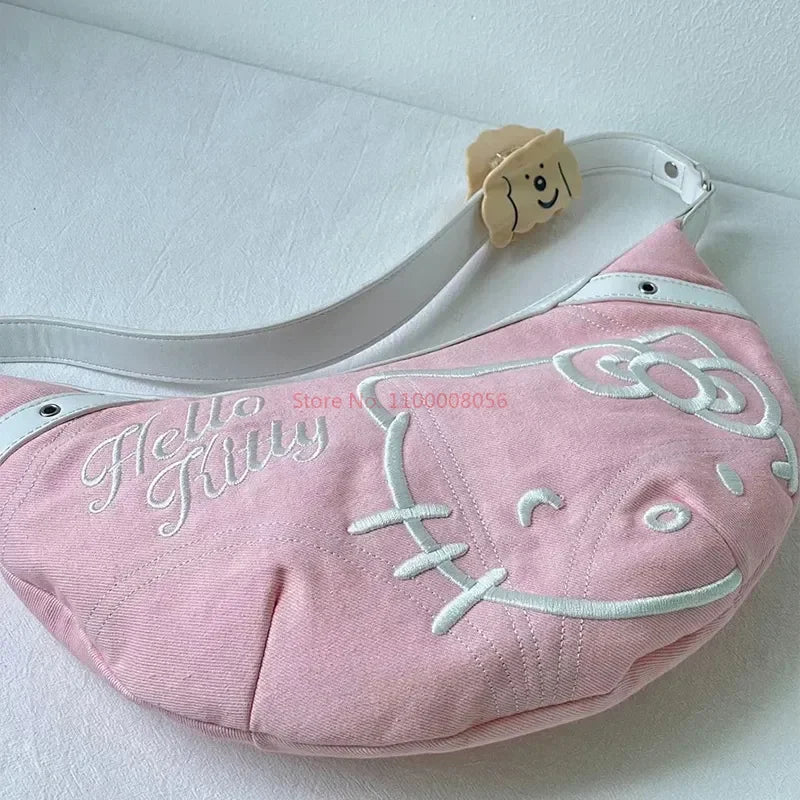 Hello Kitty Denim Y2K Fashion Bag