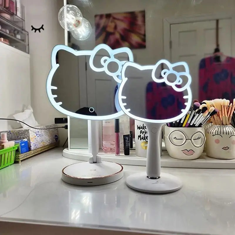 Hello Kitty Stand Flip Led Mirror