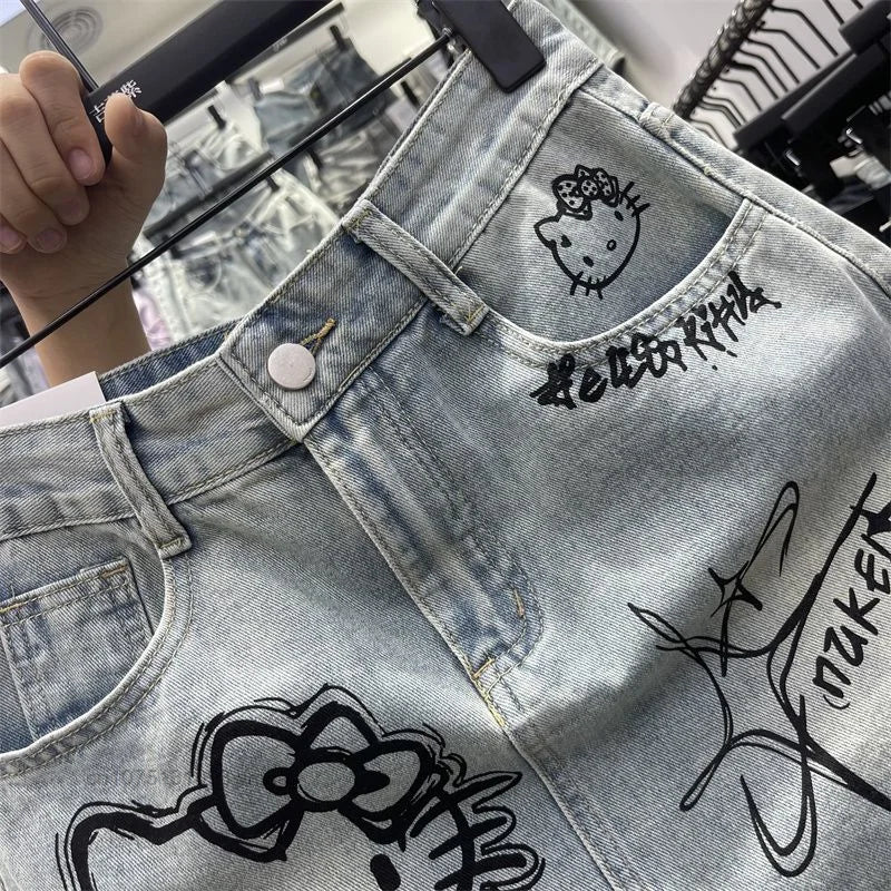 Hello Kitty Denim Skirt