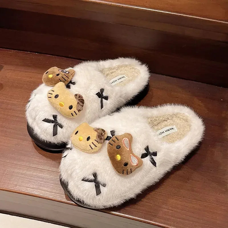 Hello Kitty Plush Slippers