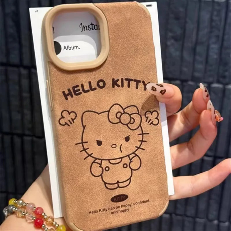 Hello Kitty Tan Brown Phone Case