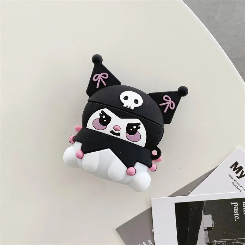 Kuromi 3D Silicone Airpods Cases