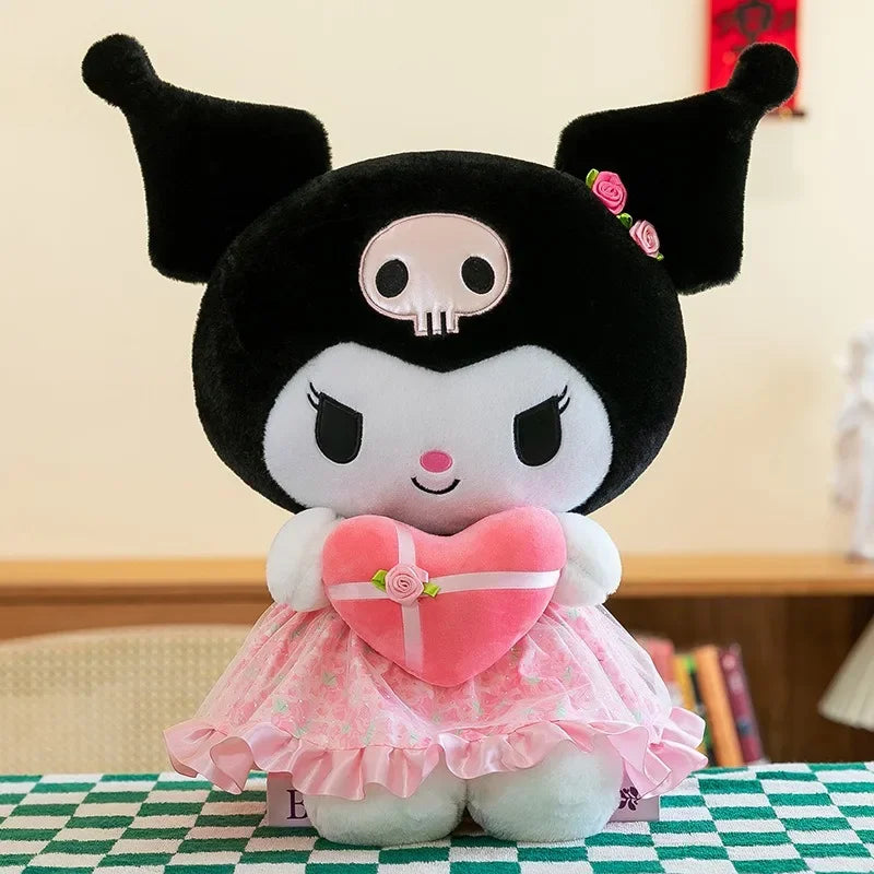 Sanrio Hello Kitty x Kuromi x My Melody Valentines Day Heart Plushie