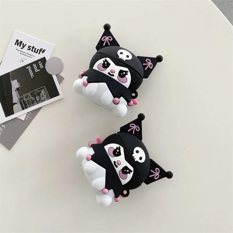 Kuromi 3D Silicone Airpods Cases